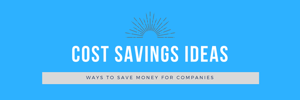 cost savings ideas for companies banner