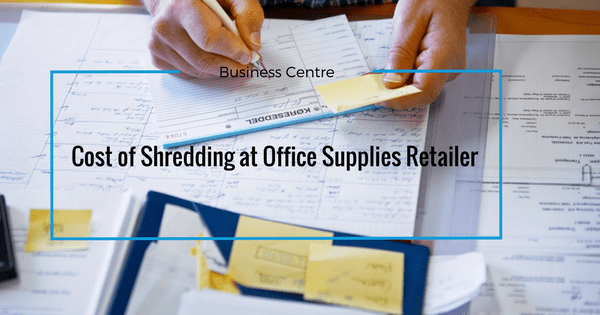 cost of shredding staples banner